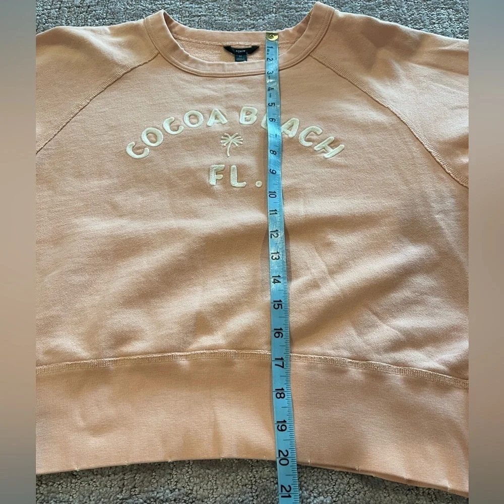 J. Crew Peach 'Cocoa Beach FL' Crewneck Sweatshirt